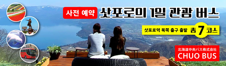 삿포로의 1일 관광 버스