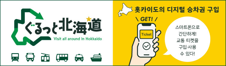 홋카이도의 디지털 승차권 구입 | 홋카이도 MaaS